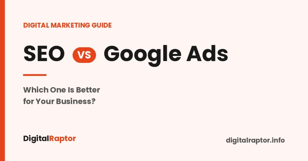 SEO vs Google Ads